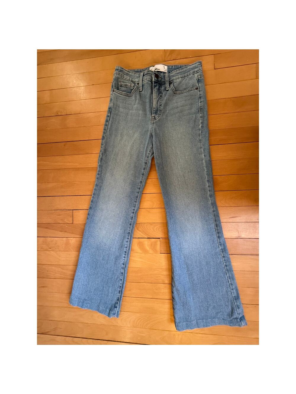 Sam Edelman Codie High Rise Wide Leg Jeans Light Wash Size 26 EUC